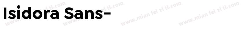 Isidora Sans字体转换